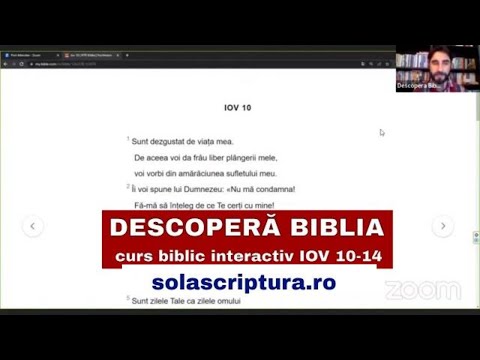 Descopera Biblia - curs biblic interactiv - IOV 10 - 14