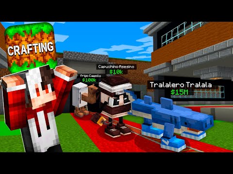 Probé STEAL A BRAINROT en CRAFTING AND BUILDING