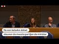 Michael P: Kamer houdt vertrouwen in Dekker na beladen debat over zaak Anne Faber