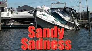 Hurricane Sandy Aftermath on the Great South Bay Fire Island and Long Island South Shore Towns
