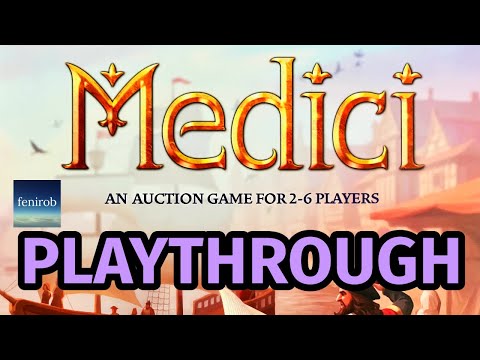 Medici Board Game (2024 Edition) | Playthrough (2 Players)