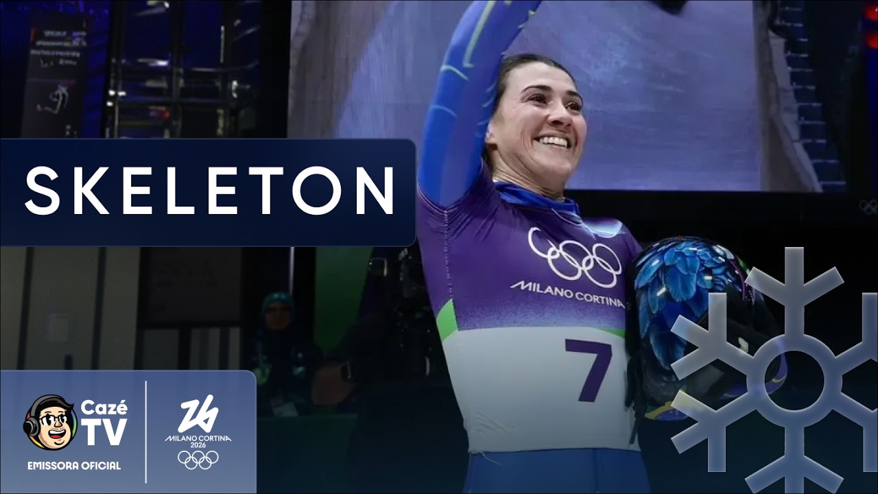 AO VIVO: BRASIL NA BRIGA POR MEDALHA DO SKELETON COM NICOLE SILVEIRA | OLIMPÍADAS DE INVERNO 2026