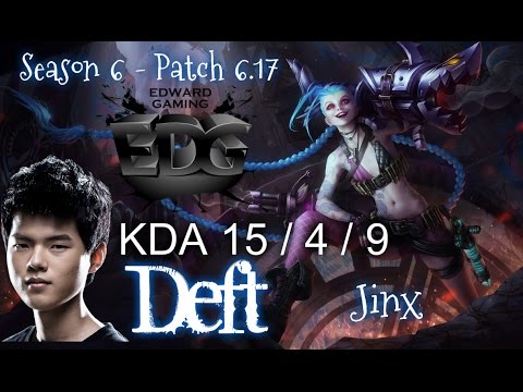 EDG Deft JINX vs SIVIR ADC - Patch 6.17 KR Ranked | League of Legends