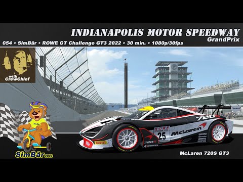 GTR2 054 • Indianapolis Motor Speedway - GP • Rowe GT Challenge GT3 • 30min. • TripleScreen: 1080p