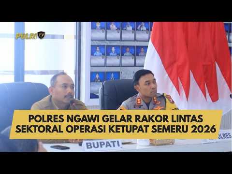 POLRES NGAWI GELAR RAKOR LINTAS SEKTORAL OPERASI KETUPAT SEMERU 2026