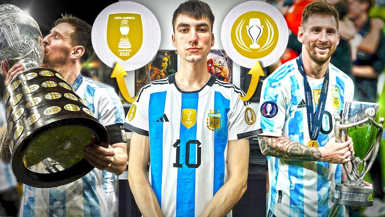 la CAMISETA con 3 PARCHES de CAMPEÓN🏆Camiseta de argentina con 3 estrellas | Campeónes de TODO