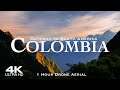 COLOMBIA in 4K 🇨🇴 1 Hour Drone Aerial Relaxation of Bogotá & Colombia Ultra HD