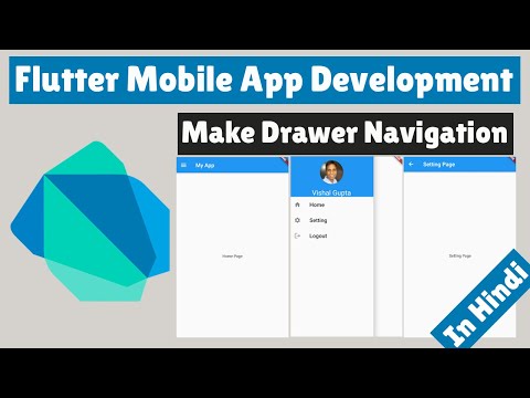 Flutter Mobile App Development How to make Drawer Navigation