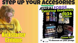 Astral Forge: Tabletop Essentials 2026 (D+ Grade, D- Track Record) Kickstarter Critique Review