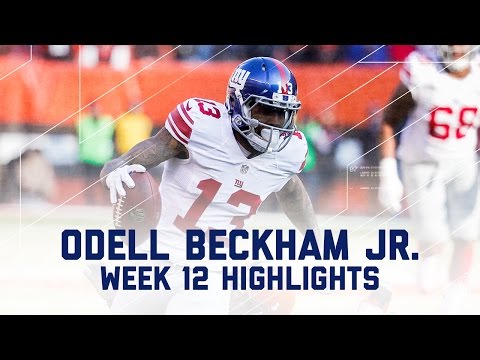 Odell Beckham Jr. Scores 2 TDs & Celebrates with LeBron Dance | NFL Week 12 Player Highlights