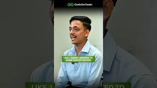 Why ISRO? 🤔 Smart Answer for Interview #Shorts #ISRO #GfG