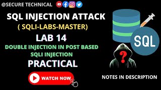 sql injection vulnerability | Lab 14 | attack | #part14