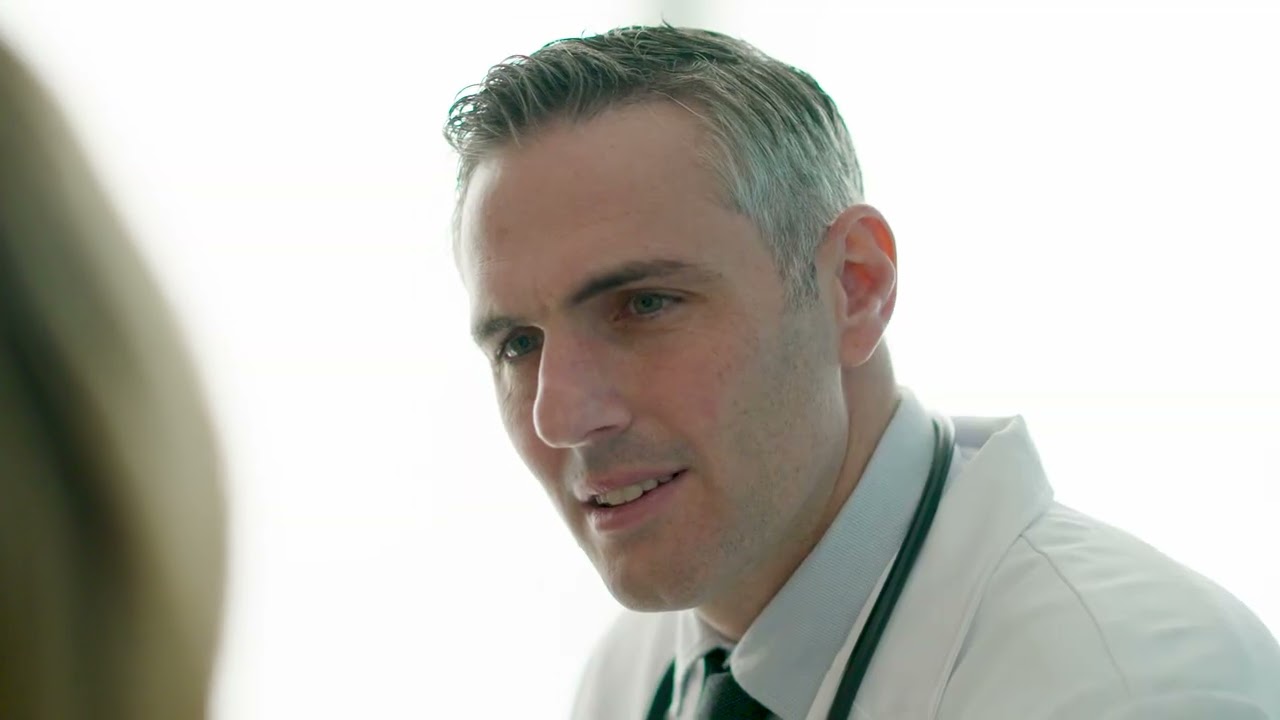 Video preview image: Joseph Pileggi talking with a patient