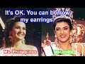Miss Universe Trivia : The Earrings - Ms  Philippines kindness to Ms India (Miss Universe 1994)