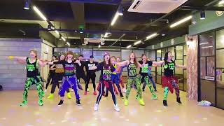 ZUMBA Símplemente Amigos (Versión Merengue), Fanny Lu,BIP. Choreo by Shindong in Korea