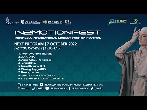 [Live Stream] INDONESIA INTERNATIONAL MODEST FASHION FESTIVALIN2MOTIONFEST - Fashion Parade 9