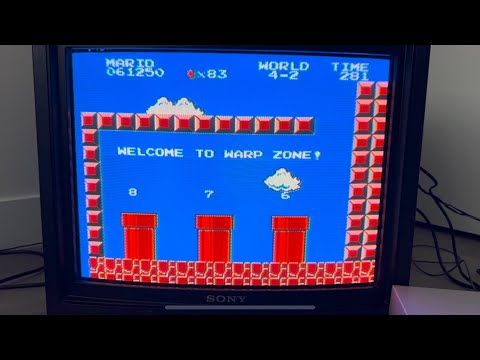 Quickest Path to World 8 Warp Zone (Original Super Mario Bros Gameplay)