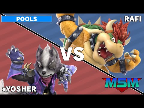 Offline MSM 235 - xYosher (Wolf) VS CG | Rafi (Bowser) Wave 1 Pools
