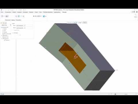 Lesson 3 pt1 Part Basic Extrusions PTC Creo Parametric 3.0