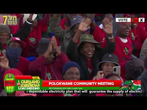 President @Julius_S_Malema Addresses the EFF Community meeting in POLOKWANE (WESTERNBURG).