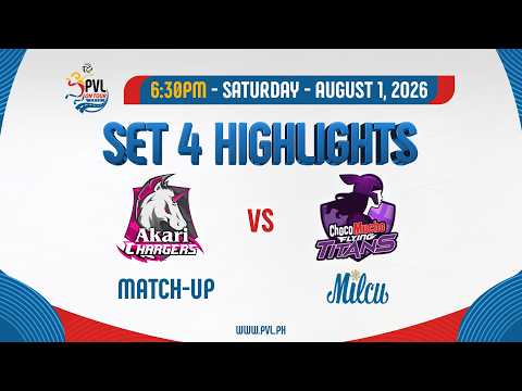 Akari Chargers vs. Choco Mucho Flying Titans - 4th Set Highlights