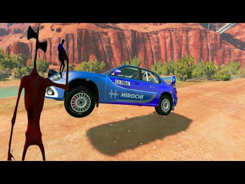 Siren Head on the road BeamNG Dr