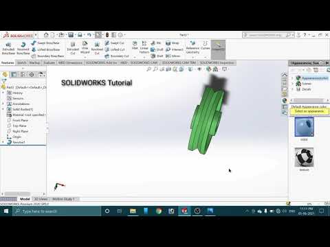 SOLIDWORKS TUTORIAL FOR BEGINNER| REVOLVE COMMAND| Simple  Wheel design| SOLIDWORKS