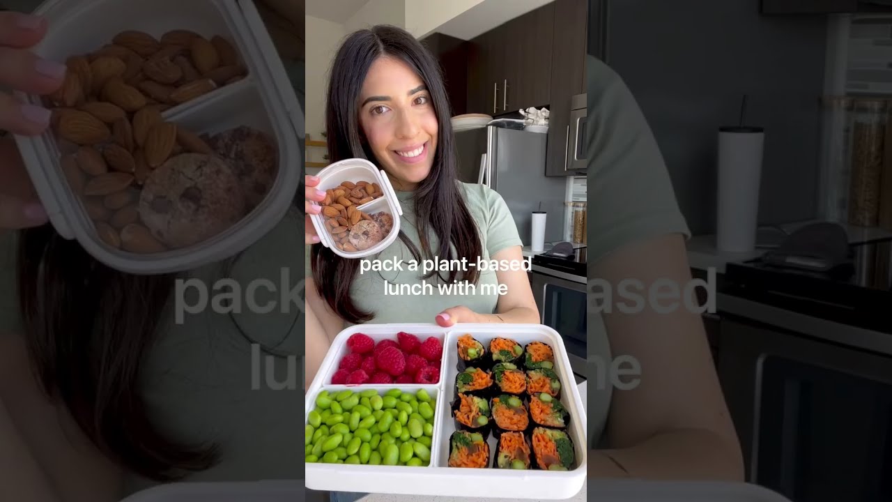 Come pack a plant-based lunch with me #shorts