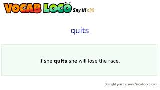 Video thumbnail for quits