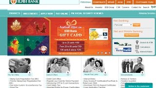 How to login first time to IDBI Bank online Banking