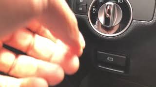 Mercedes-Benz GLA - Parking brake how to turn on/off