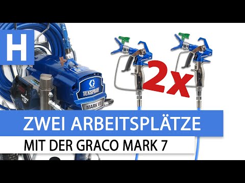 Graco Mark 7 - Zwei Schläuche an Spritzgerät anschließen!