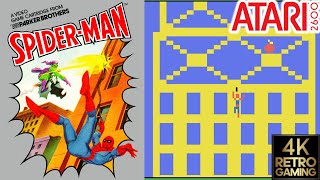 Spider Man Atari 2600 4k Gameplay