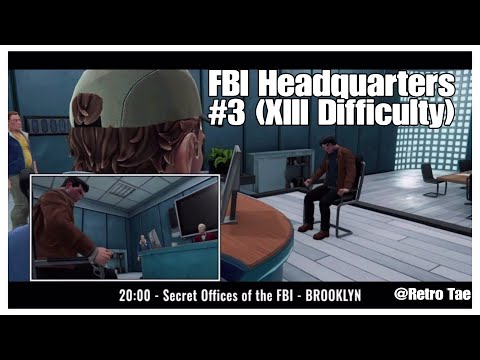 XIII: Remake - Walkthrough - Part #3 - FBI Headquarters(XIII Difficulty)