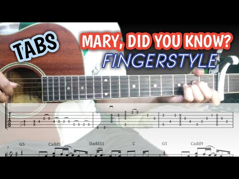 MARY, DID YOU KNOW [Fingerstyle Tabs + Chords] | Clydie Studio