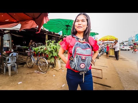 LIFE in a Cambodian Village Local MARKET near my mother's homeland