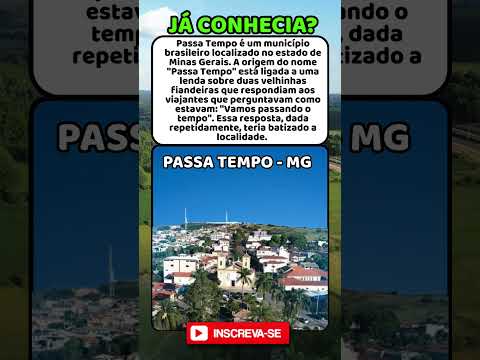 Conheça Passa Tempo, uma bela cidade no interior de Minas Gerais  #brasil