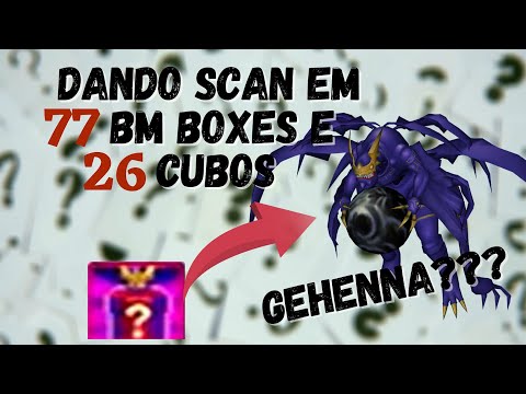 Scan 77 BM Boxes + 26 Cubes Of Overload - Consegui Gehenna? - Digimon Masters Online