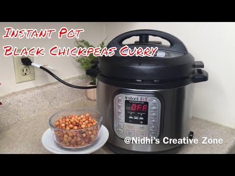 Black Chickpeas Curry Recipe in Instant Pot | Kale Chane Ki Sabji