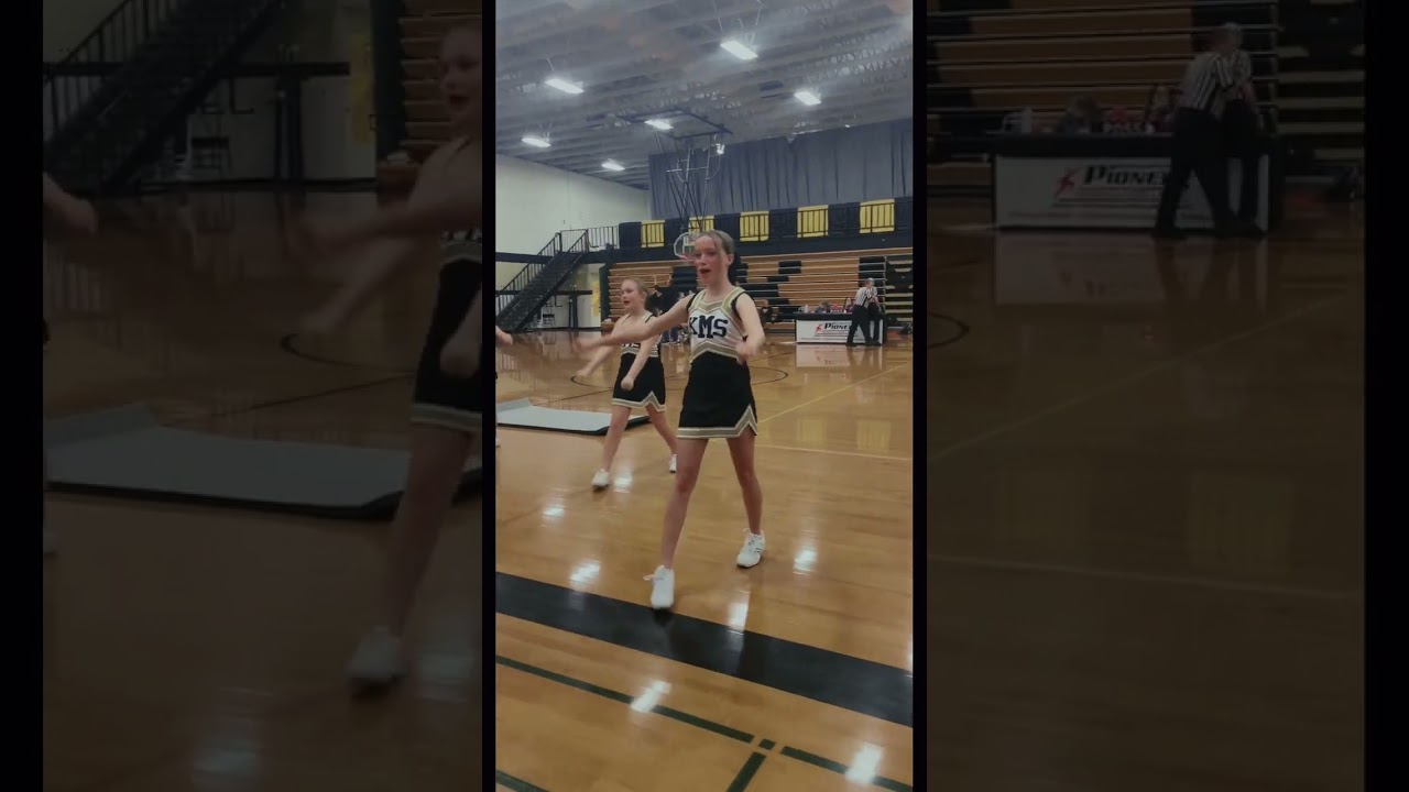 Video preview image of KMS Cheer; click to visit the ParentSquare post with the video