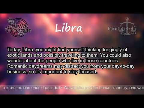 Libra's Daily Horoscope for Monday July 16th, 2018