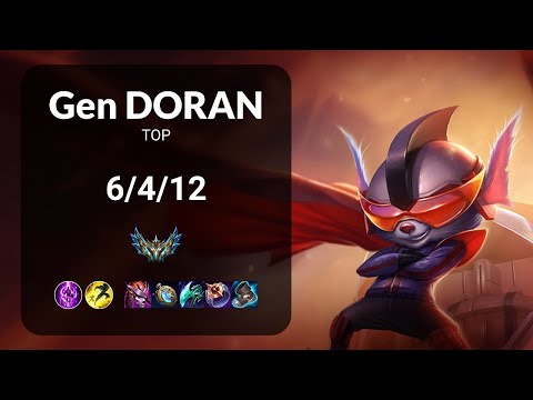 Gen Doran Rumble vs Gragas TOP - KR CHALLENGER Patch 13.13
