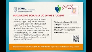 2023.08.16 Maximize EOP Academic Success Webinar Recording
