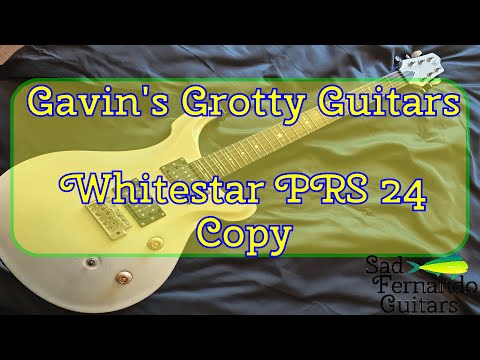 Gavin's Grotty Guitars -  Whitestar  PRS 24 copy