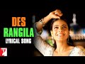 Lyrical Des Rangila Song With Lyrics Fanaa Kajol Jatin Lalit Prasoon Joshi Mahalaxmi Iyer