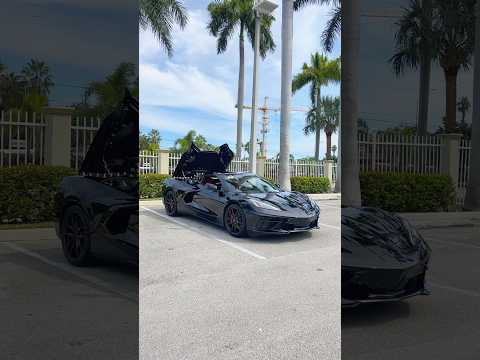 🌟 Hardtop in Action :  Corvette Stingray Convertible #automobile #corvette #convertible