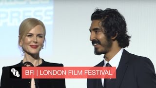 A roaring success: Nicole Kidman and Dev Patel introduce Lion at the London film festival