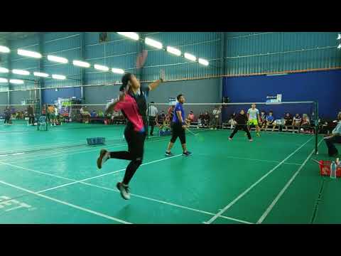 Badminton SF LSJ2 Mixed Double SemiPro - Hakem Norazzi / Hazwani Hazair Vs Ariffin Nazri / Farah R