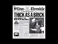 Jethro Tull Thick As A Brick 1972 Álbum