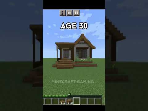 Houses at different ages #shorts #minecraft